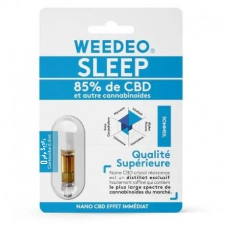 Cartouche 85% CBD - Effet "Sommeil" - WEEDEO